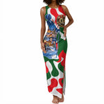 Sojourner Truth Christmas Tank Maxi Dress Festive Holiday Wreath Graphic With Winter Town Art