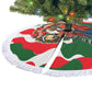 Sojourner Truth Christmas Tree Skirt Festive Holiday Wreath Graphic With Winter Town Art