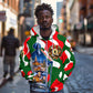 Sojourner Truth Christmas Zip Hoodie Festive Holiday Wreath Graphic With Winter Town Art