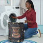 Black Nutcracker Family Christmas Laundry Basket African American Noel Wrapped In Drip