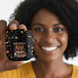 Black Nutcracker Family Christmas AirPods Case African American Noel Wrapped In Drip