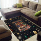 Black Nutcracker Family Christmas Area Rug African American Noel Wrapped In Drip