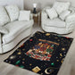 Black Nutcracker Family Christmas Area Rug African American Noel Wrapped In Drip