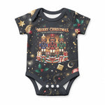 Black Nutcracker Family Christmas Baby Onesie African American Noel Wrapped In Drip