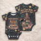 Black Nutcracker Family Christmas Baby Onesie African American Noel Wrapped In Drip