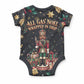 Black Nutcracker Family Christmas Baby Onesie African American Noel Wrapped In Drip