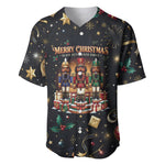 Black Nutcracker Family Christmas Baseball Jersey African American Noel Wrapped In Drip