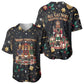 Black Nutcracker Family Christmas Baseball Jersey African American Noel Wrapped In Drip
