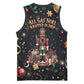 Black Nutcracker Family Christmas Basketball Jersey African American Noel Wrapped In Drip
