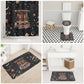 Black Nutcracker Family Christmas Bathroom Set African American Noel Wrapped In Drip