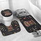 Black Nutcracker Family Christmas Bathroom Set African American Noel Wrapped In Drip