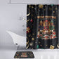 Black Nutcracker Family Christmas Bathroom Set African American Noel Wrapped In Drip
