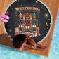 Black Nutcracker Family Christmas Beach Blanket African American Noel Wrapped In Drip