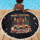 Black Nutcracker Family Christmas Beach Blanket African American Noel Wrapped In Drip