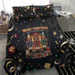 Black Nutcracker Family Christmas Bedding Set African American Noel Wrapped In Drip