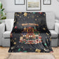 Black Nutcracker Family Christmas Blanket African American Noel Wrapped In Drip