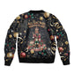 Black Nutcracker Family Christmas Bomber Jacket African American Noel Wrapped In Drip