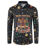 Black Nutcracker Family Christmas Button Sweatshirt African American Noel Wrapped In Drip