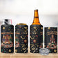 Black Nutcracker Family Christmas 4 in 1 Can Cooler Tumbler African American Noel Wrapped In Drip