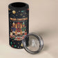 Black Nutcracker Family Christmas 4 in 1 Can Cooler Tumbler African American Noel Wrapped In Drip
