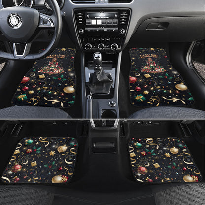 Black Nutcracker Family Christmas Car Mats African American Noel Wrapped In Drip