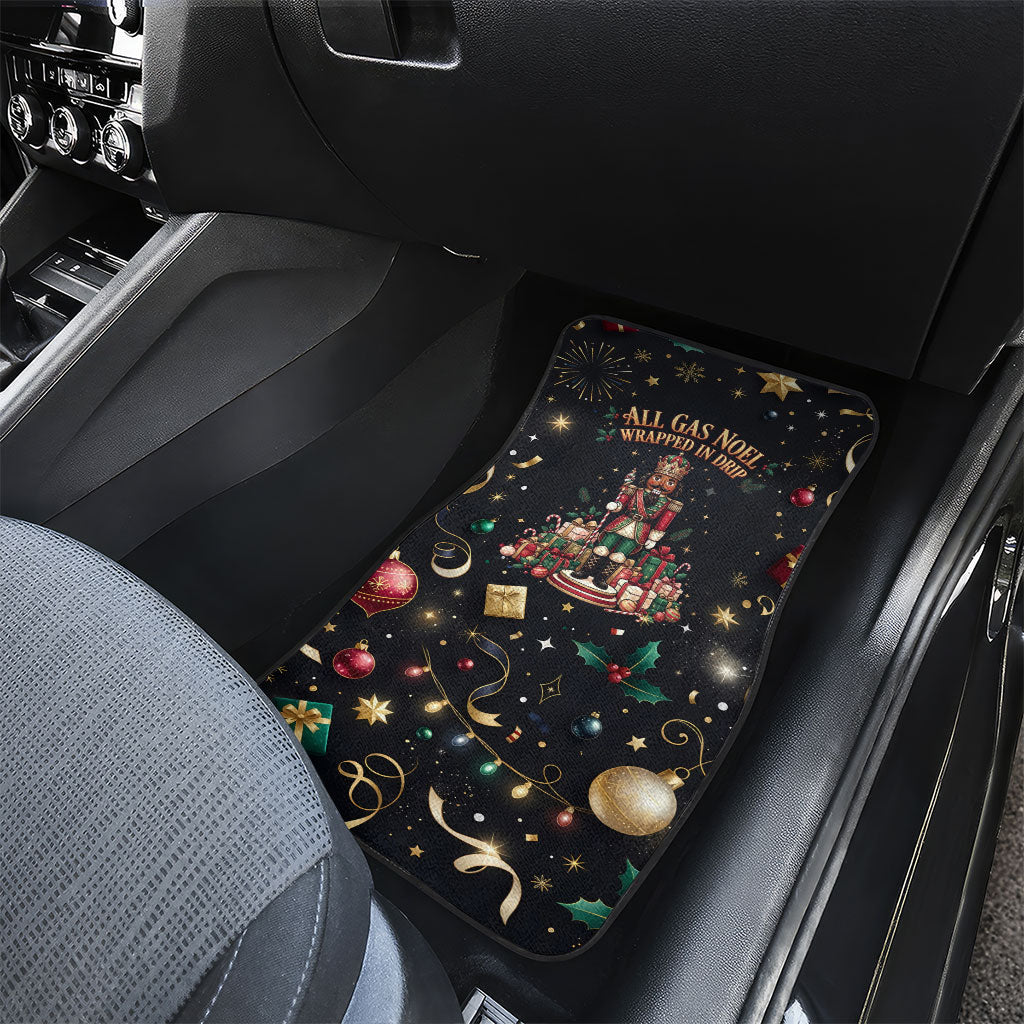 Black Nutcracker Family Christmas Car Mats African American Noel Wrapped In Drip