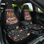 Black Nutcracker Family Christmas Car Seat Cover African American Noel Wrapped In Drip