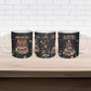 Black Nutcracker Family Christmas Ceramic Mug African American Noel Wrapped In Drip