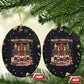 Black Nutcracker Family Christmas Ceramic Ornament African American Noel Wrapped In Drip