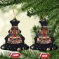 Black Nutcracker Family Christmas Ceramic Ornament African American Noel Wrapped In Drip