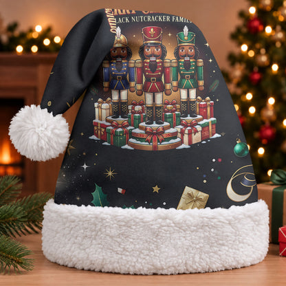 Black Nutcracker Family Christmas Santa Hat African American Noel Wrapped In Drip