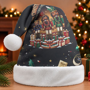 Black Nutcracker Family Christmas Santa Hat African American Noel Wrapped In Drip