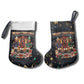 Black Nutcracker Family Christmas Stocking African American Noel Wrapped In Drip