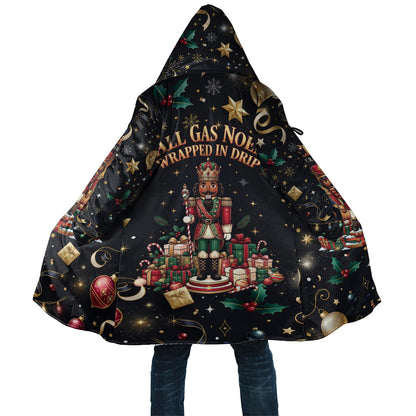 Black Nutcracker Family Christmas Cloak African American Noel Wrapped In Drip