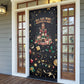 Black Nutcracker Family Christmas Door Cover African American Noel Wrapped In Drip