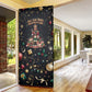 Black Nutcracker Family Christmas Door Cover African American Noel Wrapped In Drip