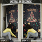 Black Nutcracker Family Christmas Door Cover African American Noel Wrapped In Drip