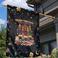 Black Nutcracker Family Christmas Garden Flag African American Noel Wrapped In Drip