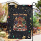 Black Nutcracker Family Christmas Garden Flag African American Noel Wrapped In Drip