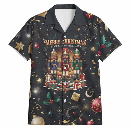 Black Nutcracker Family Christmas Hawaiian Shirt African American Noel Wrapped In Drip