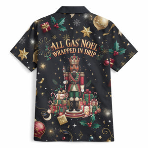 Black Nutcracker Family Christmas Hawaiian Shirt African American Noel Wrapped In Drip