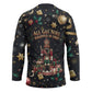 Black Nutcracker Family Christmas Hockey Jersey African American Noel Wrapped In Drip