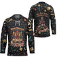 Black Nutcracker Family Christmas Hockey Jersey African American Noel Wrapped In Drip