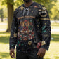 Black Nutcracker Family Christmas Hockey Jersey African American Noel Wrapped In Drip