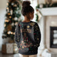Black Nutcracker Family Christmas Kid Ugly Christmas Sweater African American Noel Wrapped In Drip