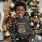 Black Nutcracker Family Christmas Kid Ugly Christmas Sweater African American Noel Wrapped In Drip
