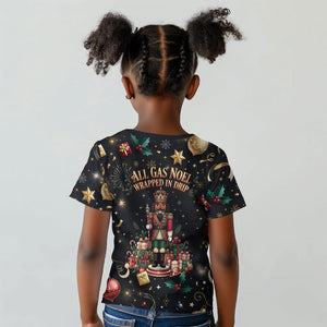 Black Nutcracker Family Christmas Kid T shirt African American Noel Wrapped In Drip