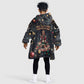 Black Nutcracker Family Christmas Kid Wearable Blanket Hoodie African American Noel Wrapped In Drip