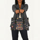 Black Nutcracker Family Christmas Leather Bag African American Noel Wrapped In Drip