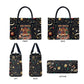 Black Nutcracker Family Christmas Leather Bag African American Noel Wrapped In Drip